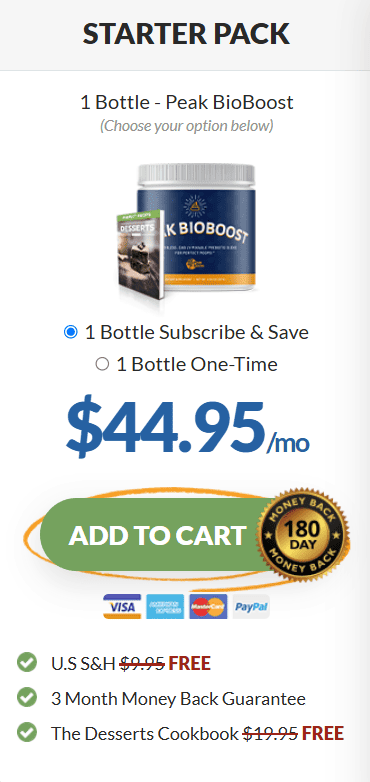 peakbioboost 1 bottle